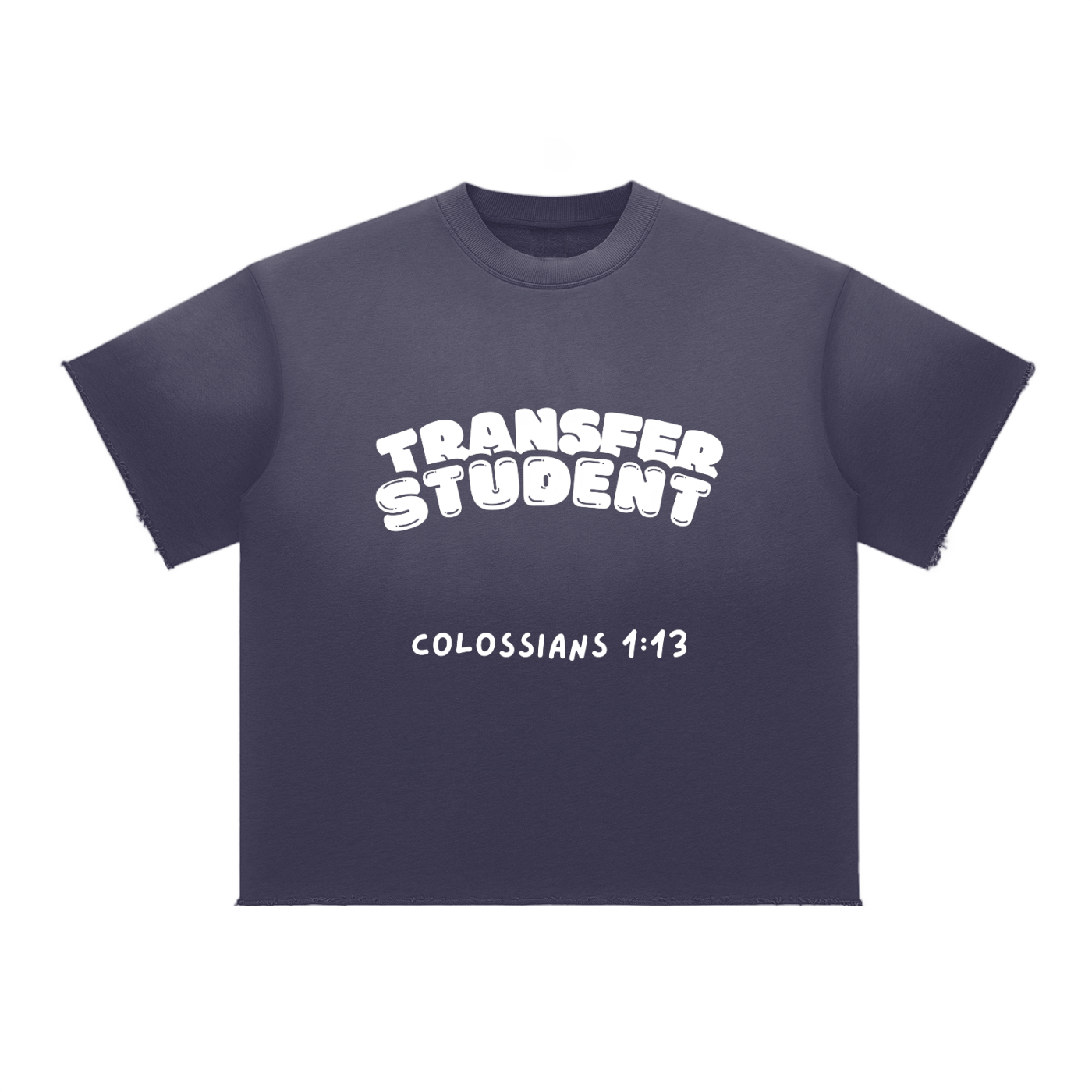 Transfer Student Sun Fade Raw Edge T-Shirt