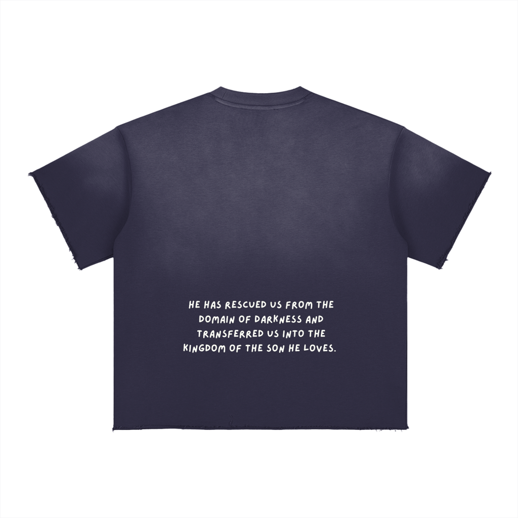 Transfer Student Sun Fade Raw Edge T-Shirt