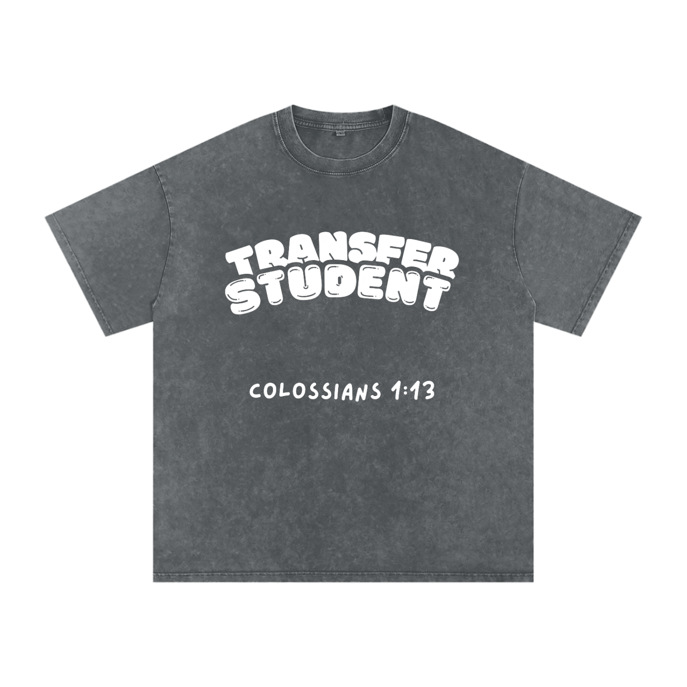 Snow Washed Oversized Cotton T-Shirt