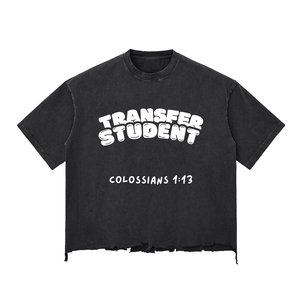 Transfer Student Raw-Hem Boxy T-shirt