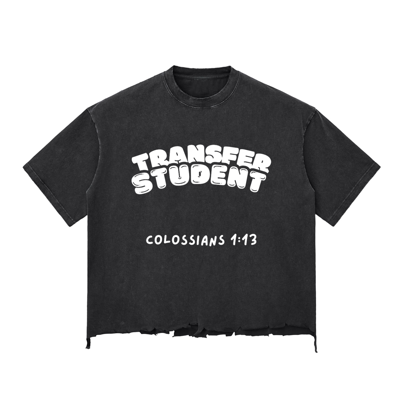 Transfer Student Raw-Hem Boxy T-shirt