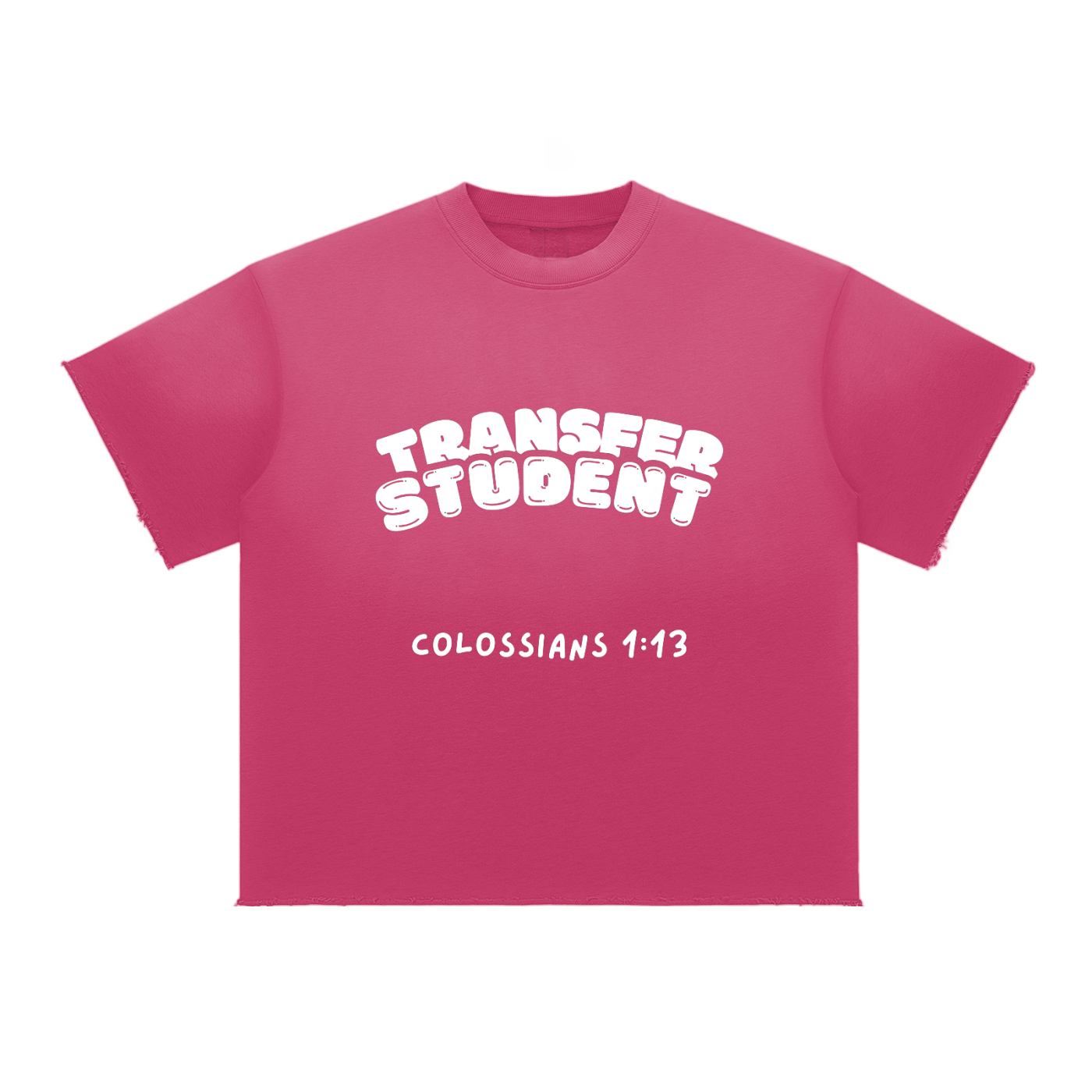 Transfer Student Sun Fade Raw Edge T-Shirt
