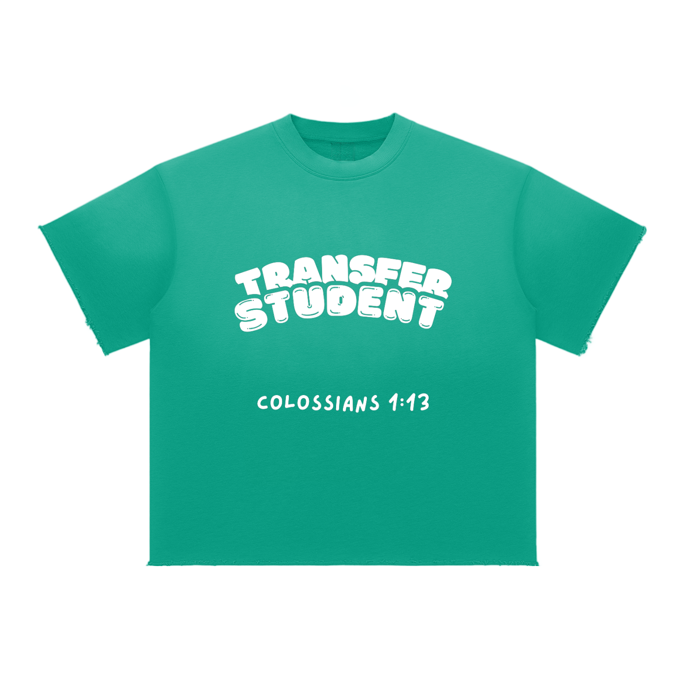 Transfer Student Sun Fade Raw Edge T-Shirt