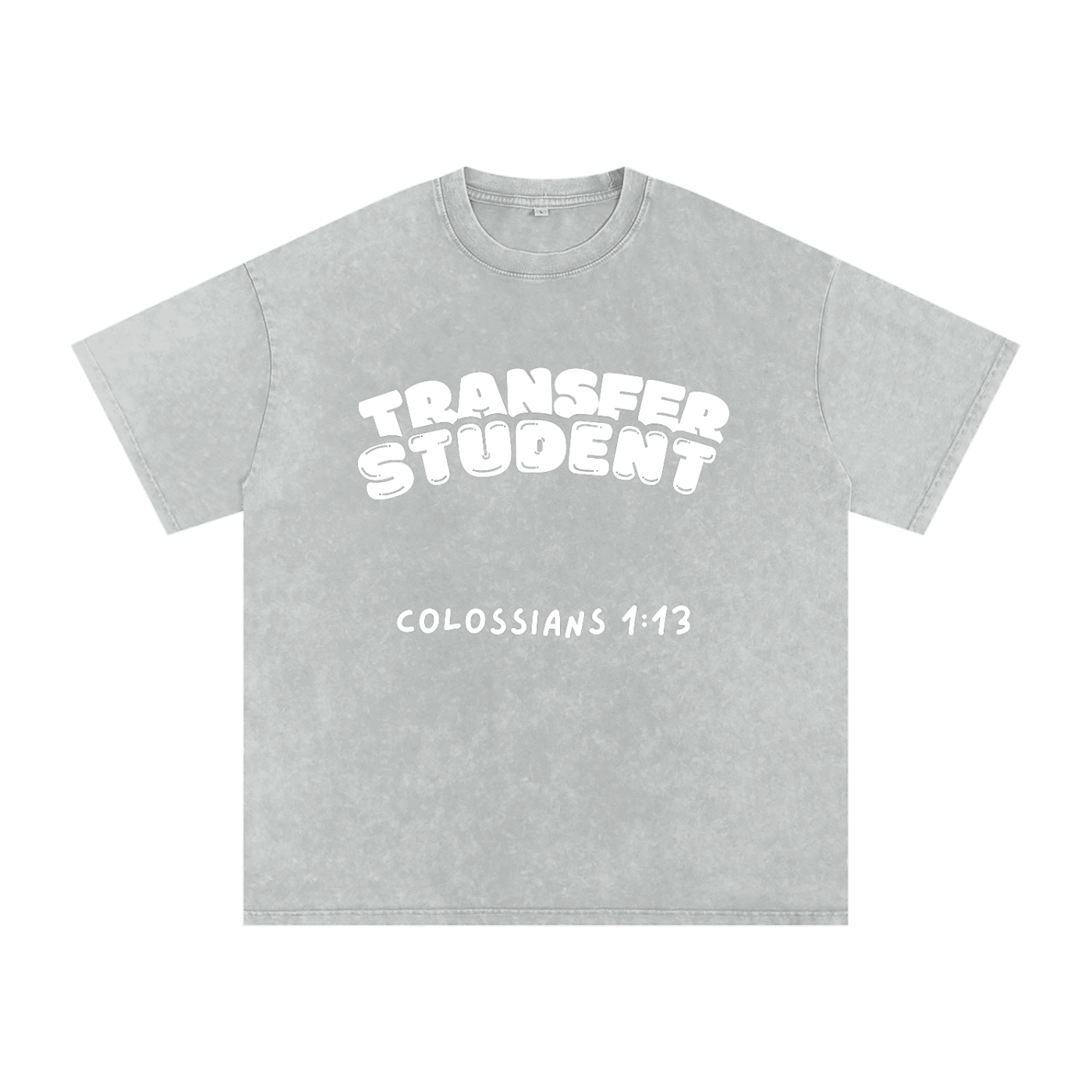 Snow Washed Oversized Cotton T-Shirt