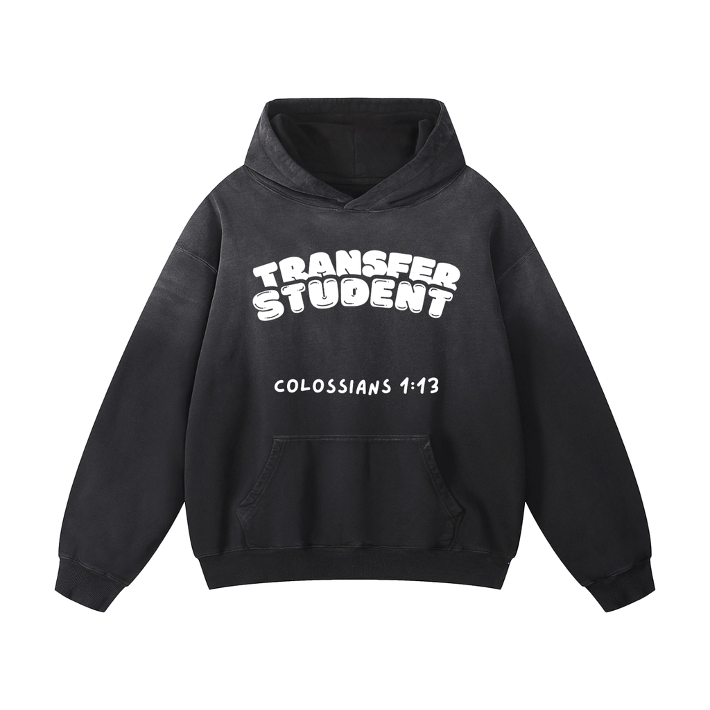 Transfer Student Heavyweight Sunfade Oversized Hoodie