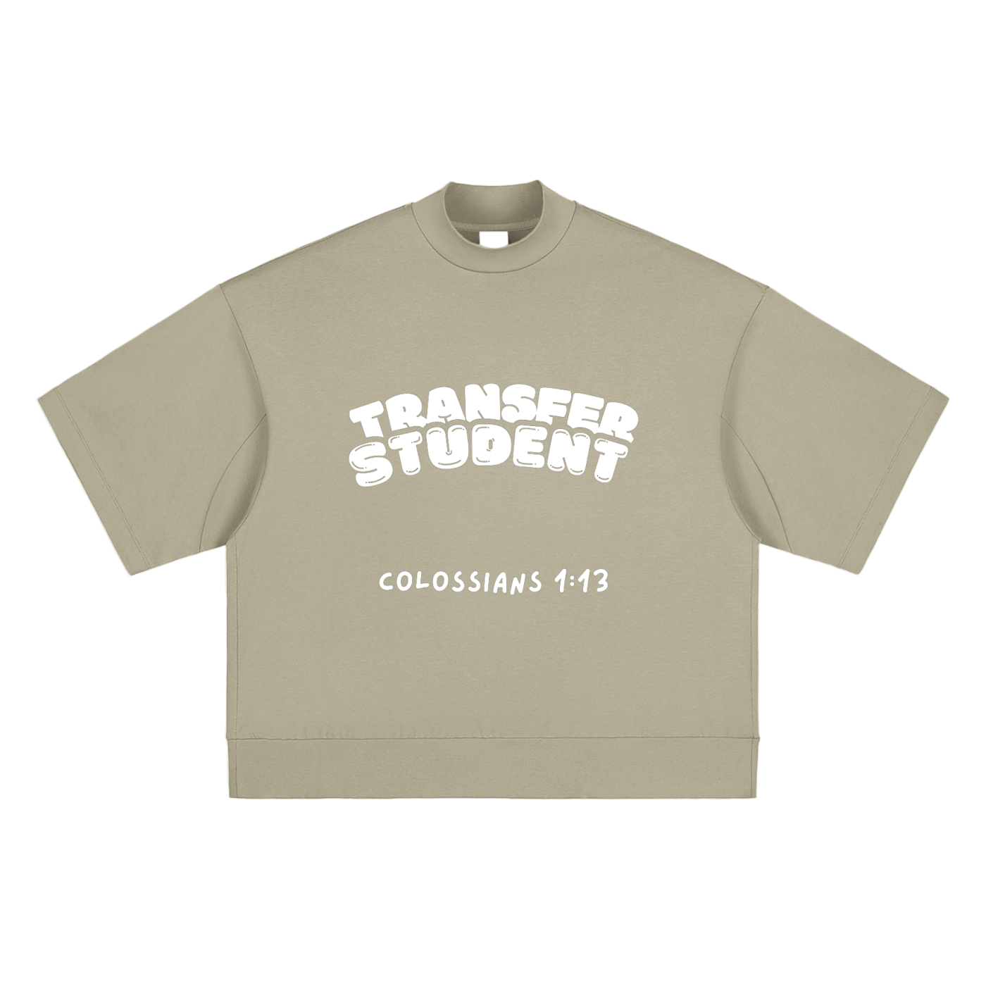 Transfer Student Heavyweight Mock Neck T-shirt