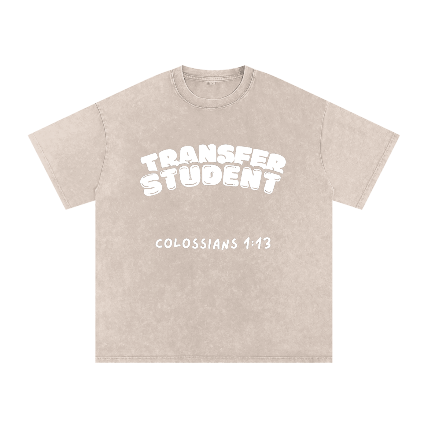 Snow Washed Oversized Cotton T-Shirt