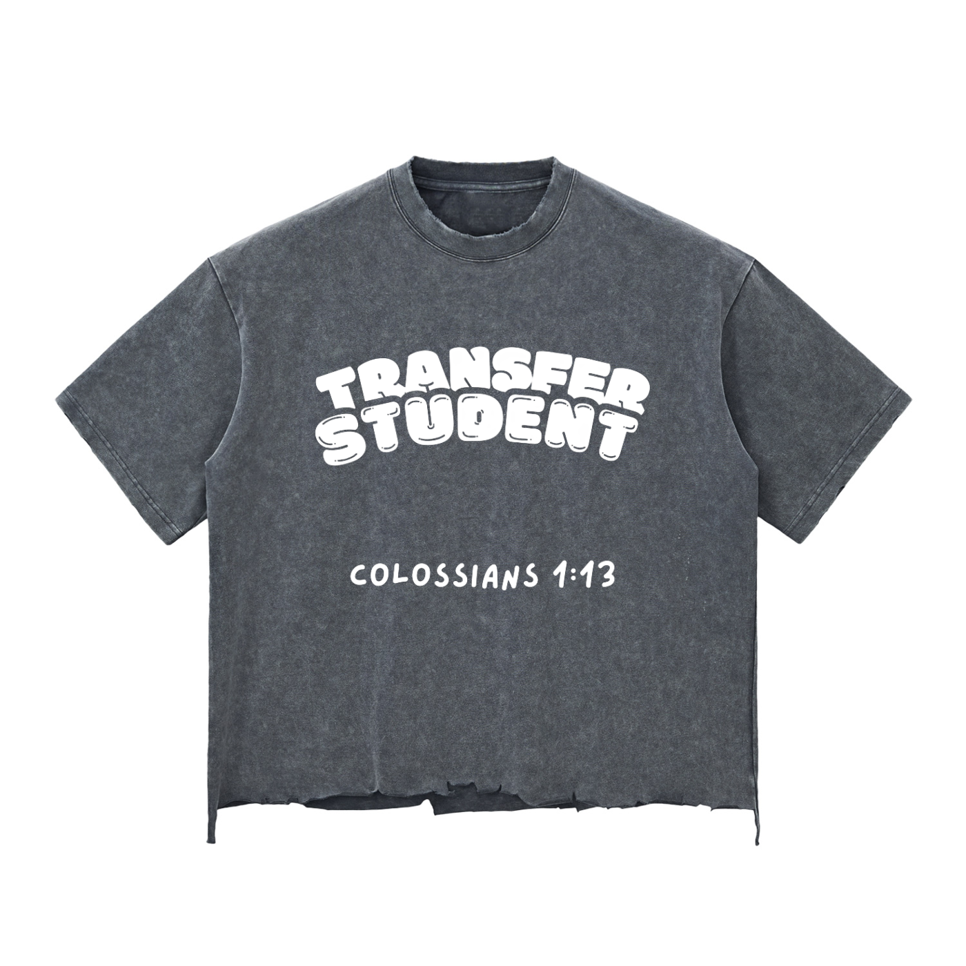 Transfer Student Raw-Hem Boxy T-shirt