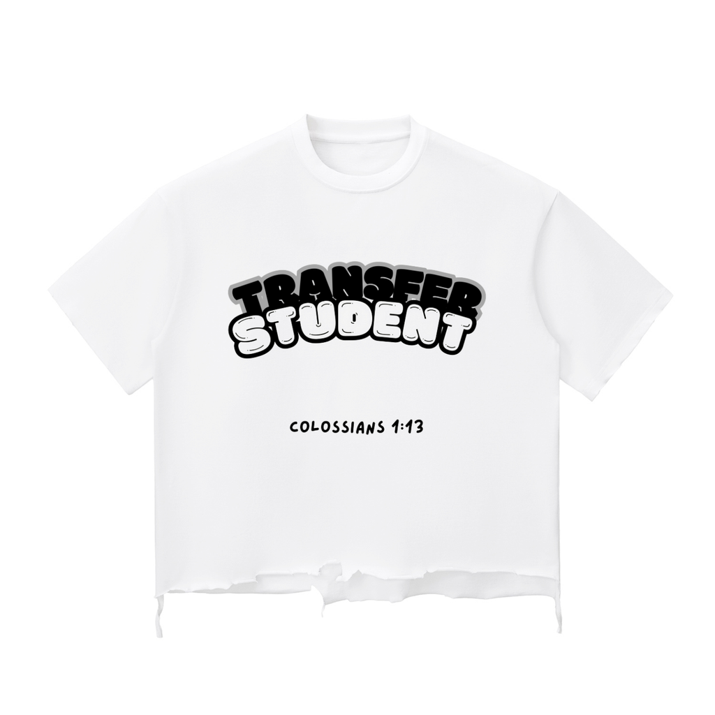 Transfer Student Raw-Hem Boxy T-shirt