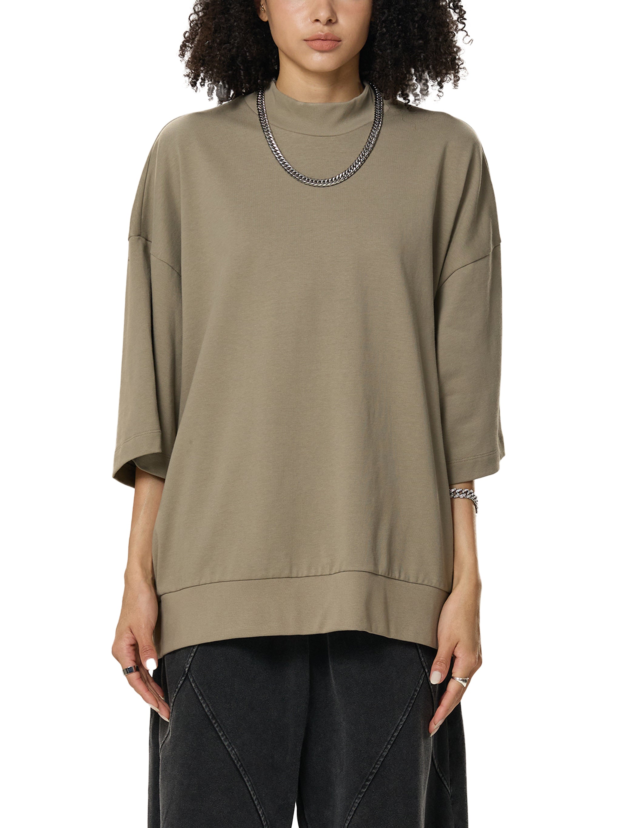 Transfer Student Heavyweight Mock Neck T-shirt