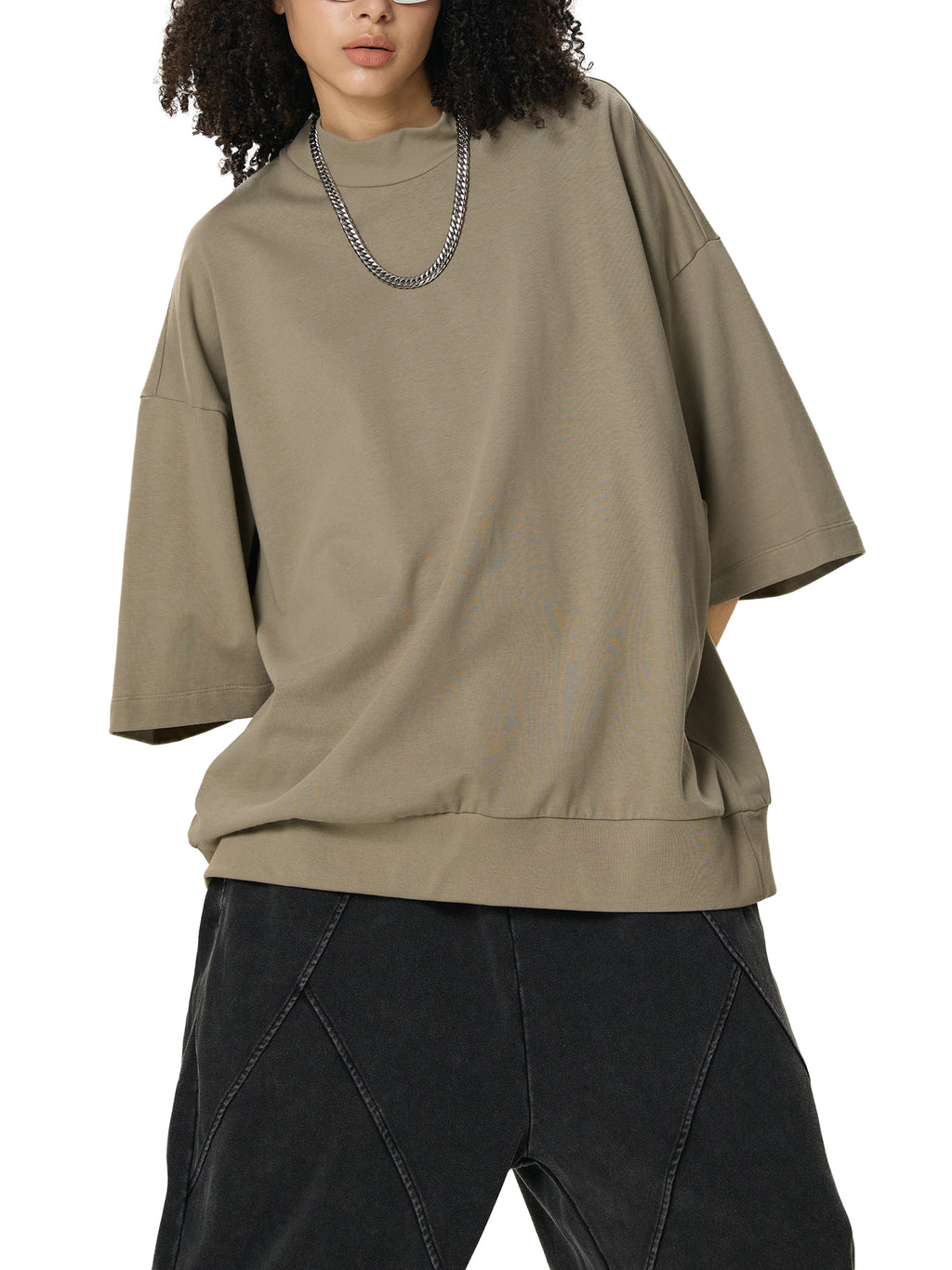 Transfer Student Heavyweight Mock Neck T-shirt