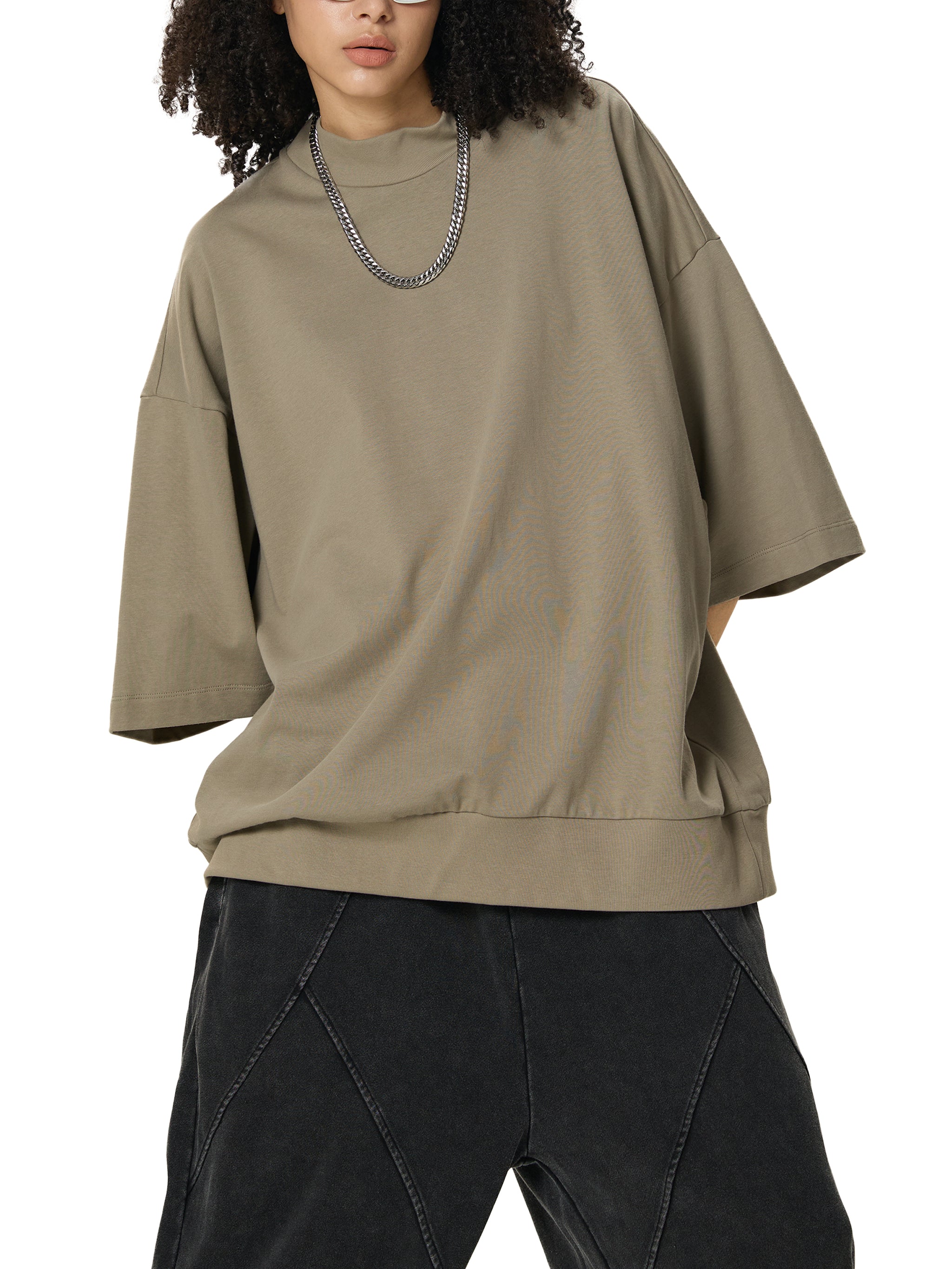 Transfer Student Heavyweight Mock Neck T-shirt