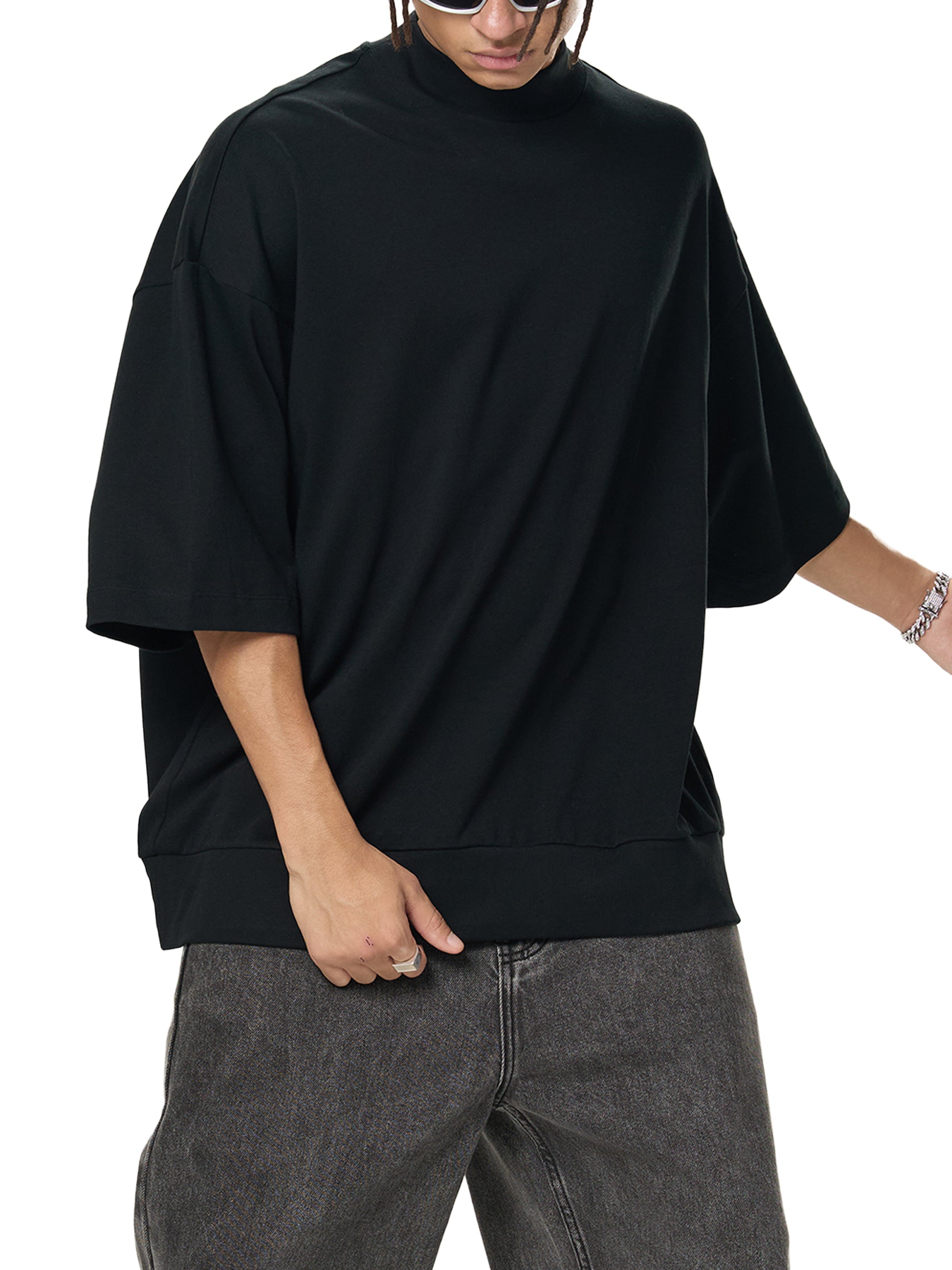 Transfer Student Heavyweight Mock Neck T-shirt