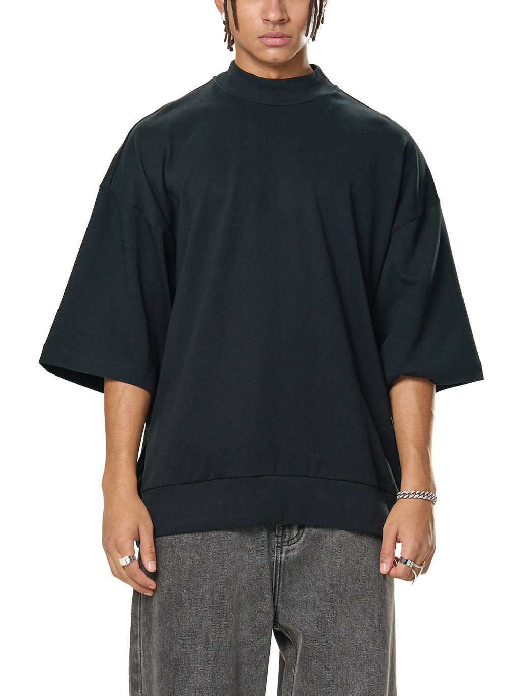 Transfer Student Heavyweight Mock Neck T-shirt
