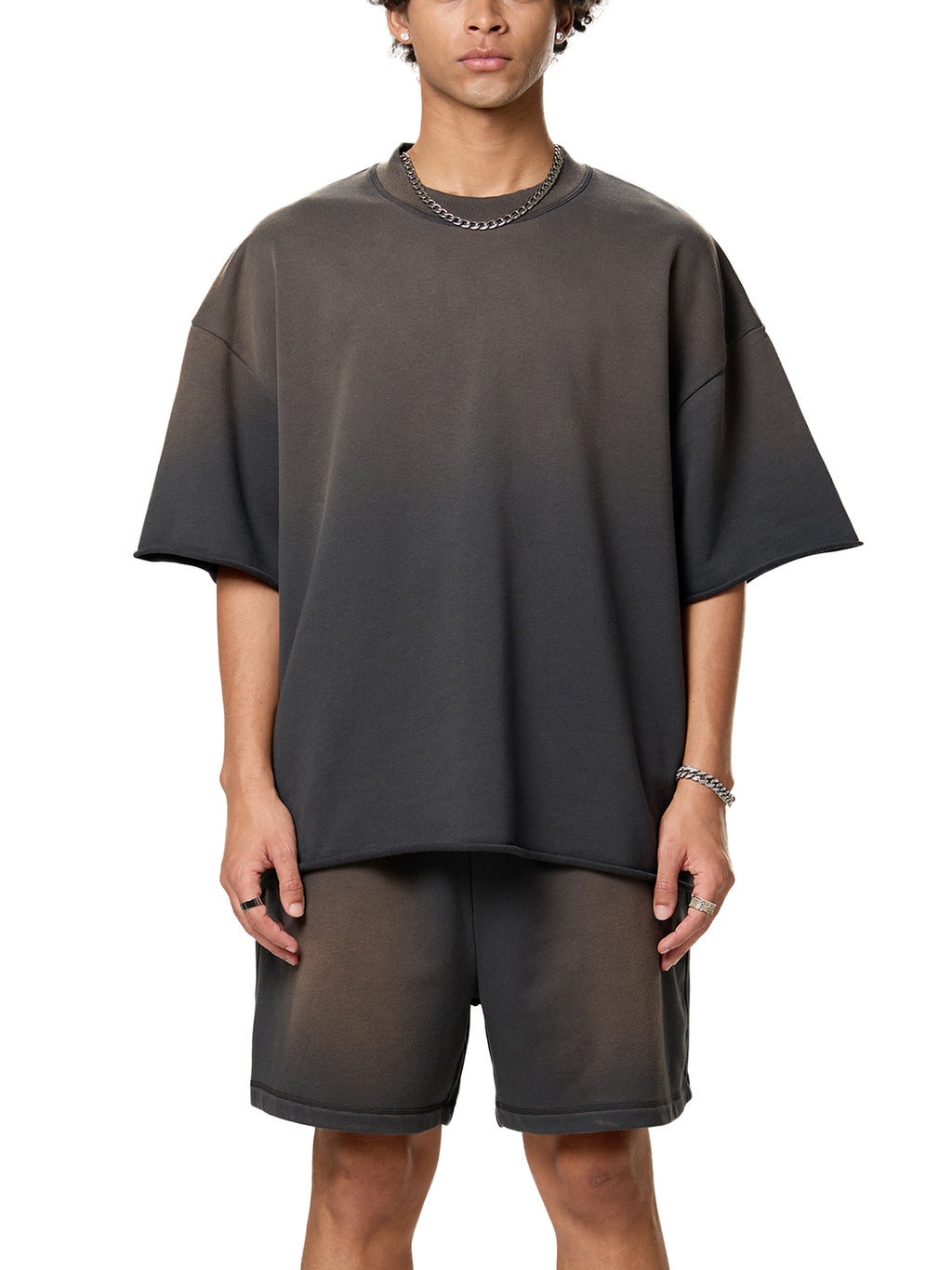Transfer Student Sun Fade Raw Edge T-Shirt