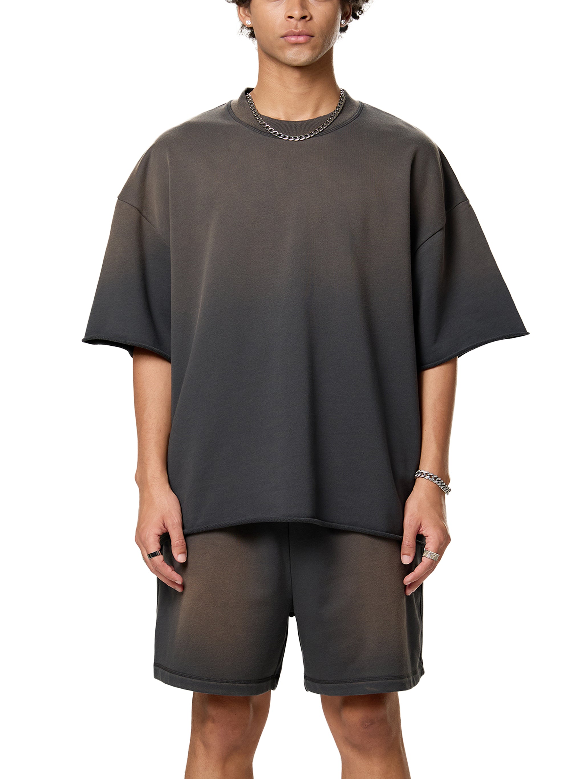 Transfer Student Sun Fade Raw Edge T-Shirt