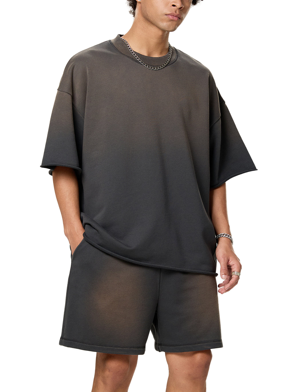 Transfer Student Sun Fade Raw Edge T-Shirt