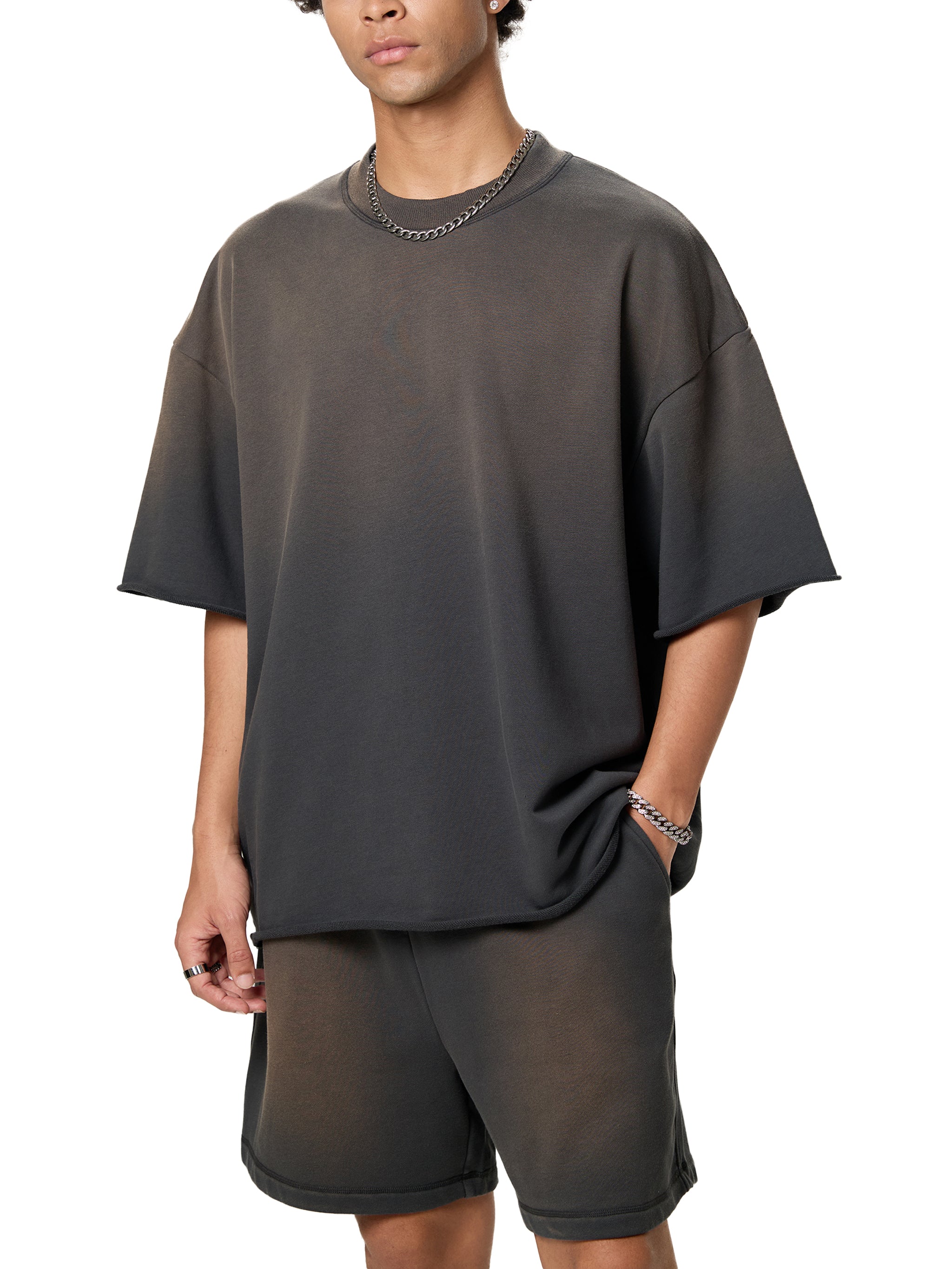 Transfer Student Sun Fade Raw Edge T-Shirt