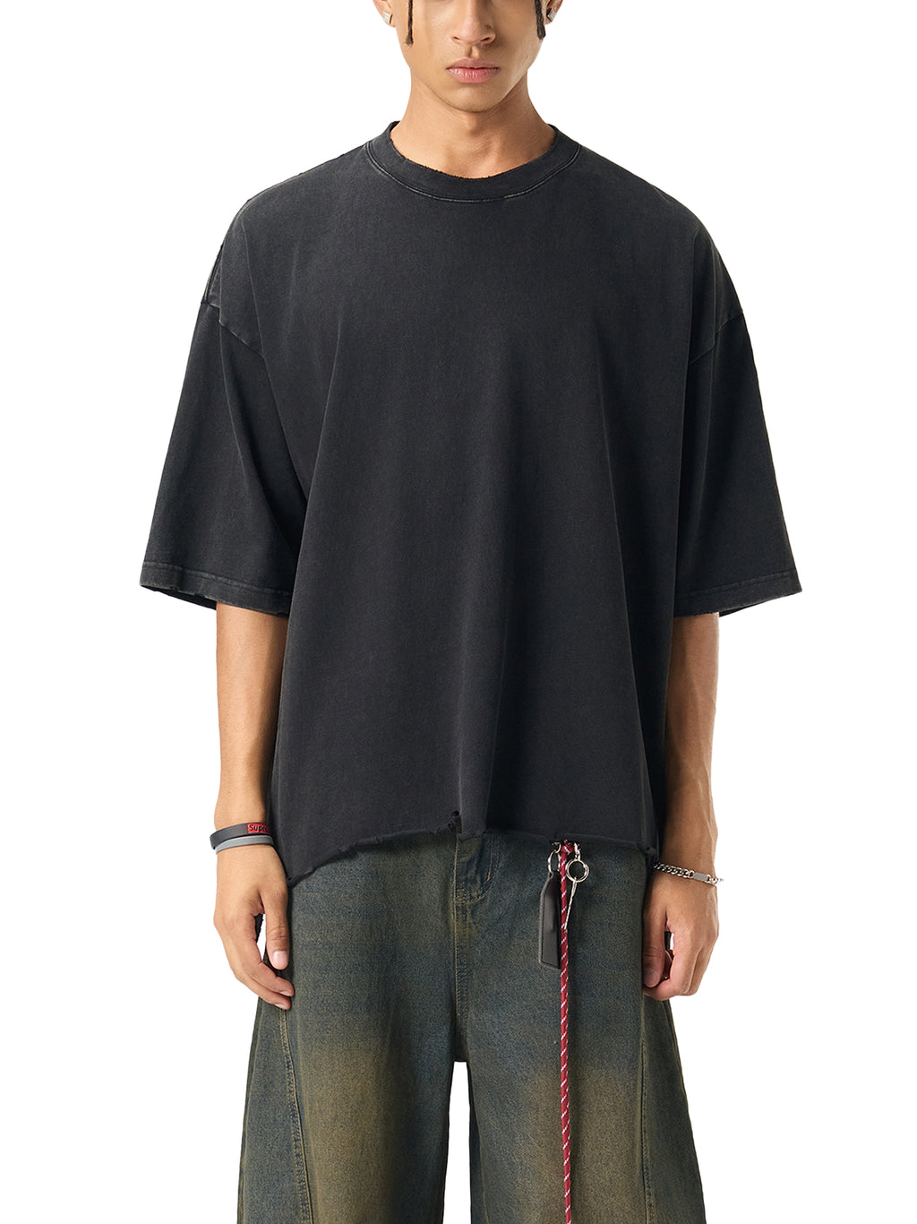 Transfer Student Raw-Hem Boxy T-shirt