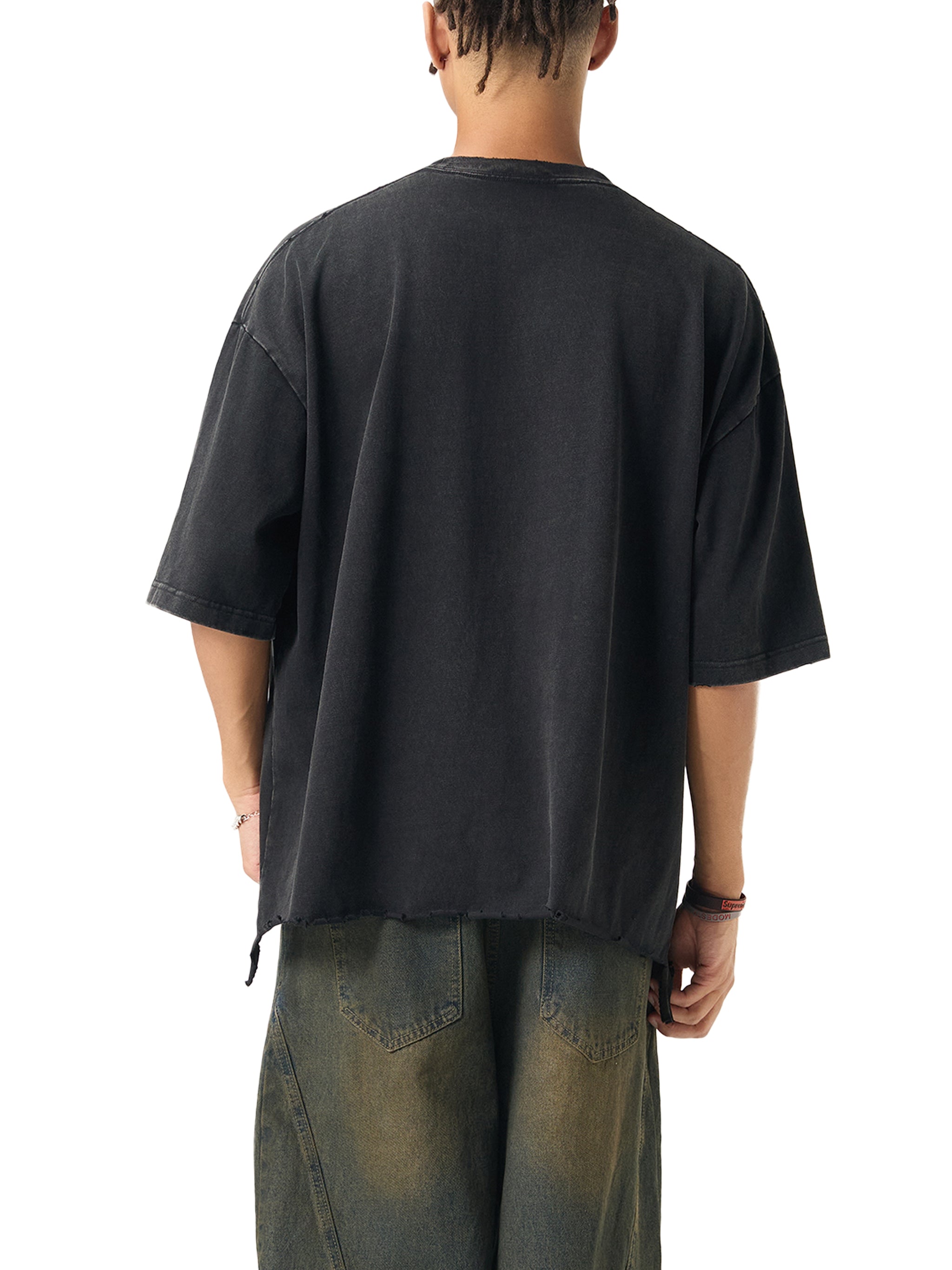 Transfer Student Raw-Hem Boxy T-shirt